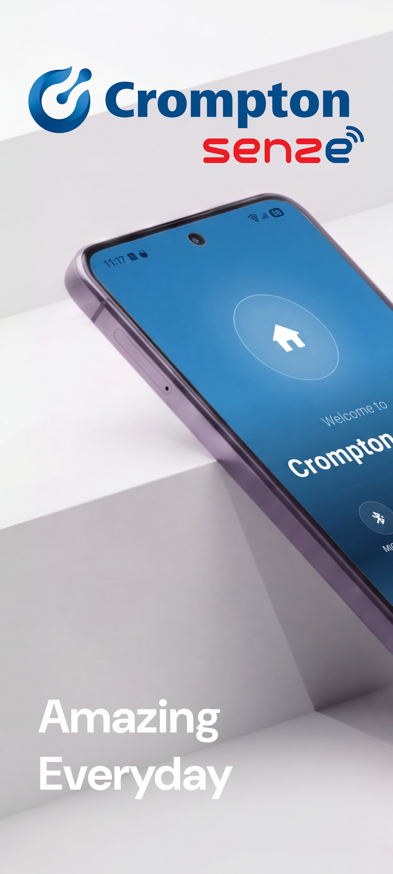Crompton SENZE welcome screen